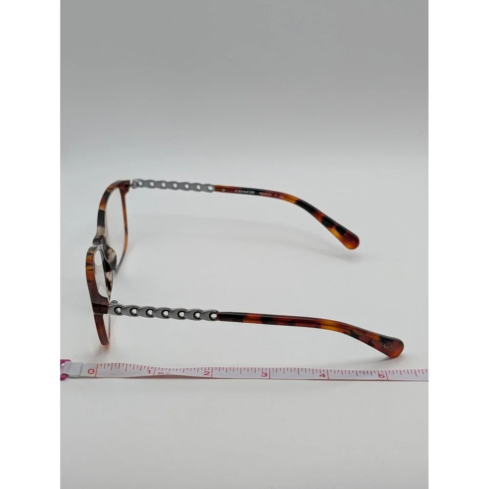 Coach HC 6121 Shea Dark Tortoise Grey Multi Cat Eye Eyeglasses Frames 53-17-140